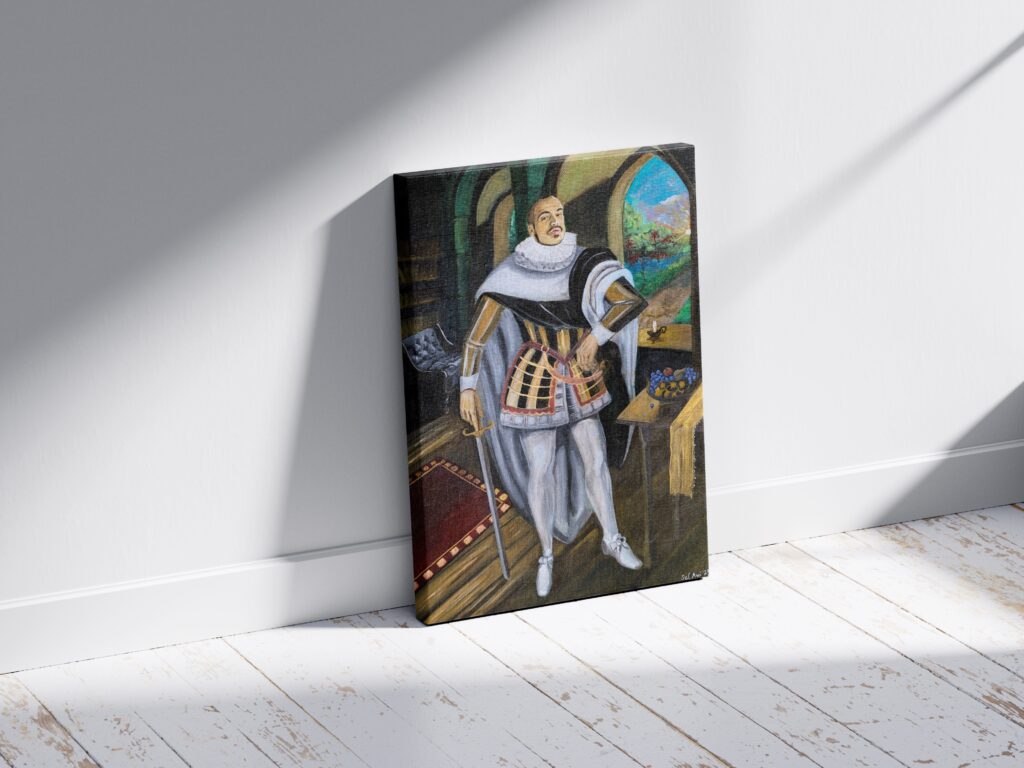 Mockup mit „Der Burgherr"
