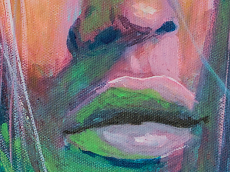 Lippen und Nase