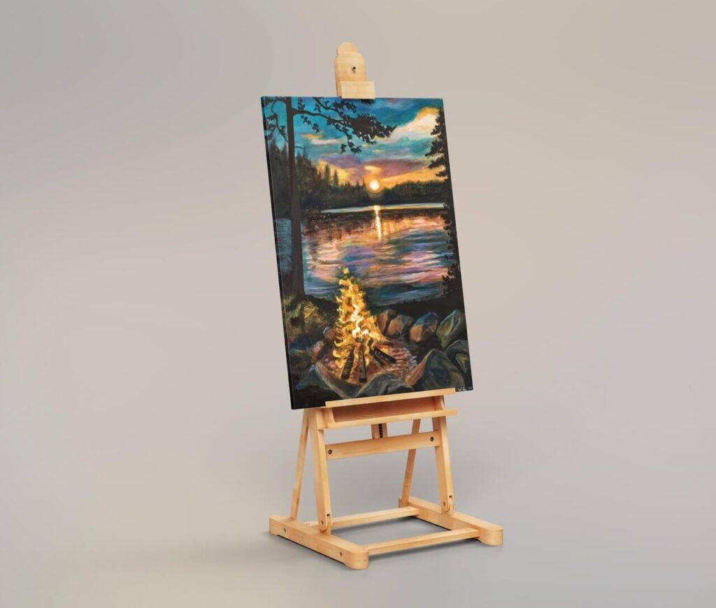 Mockup mit "Am Lagerfeuer"