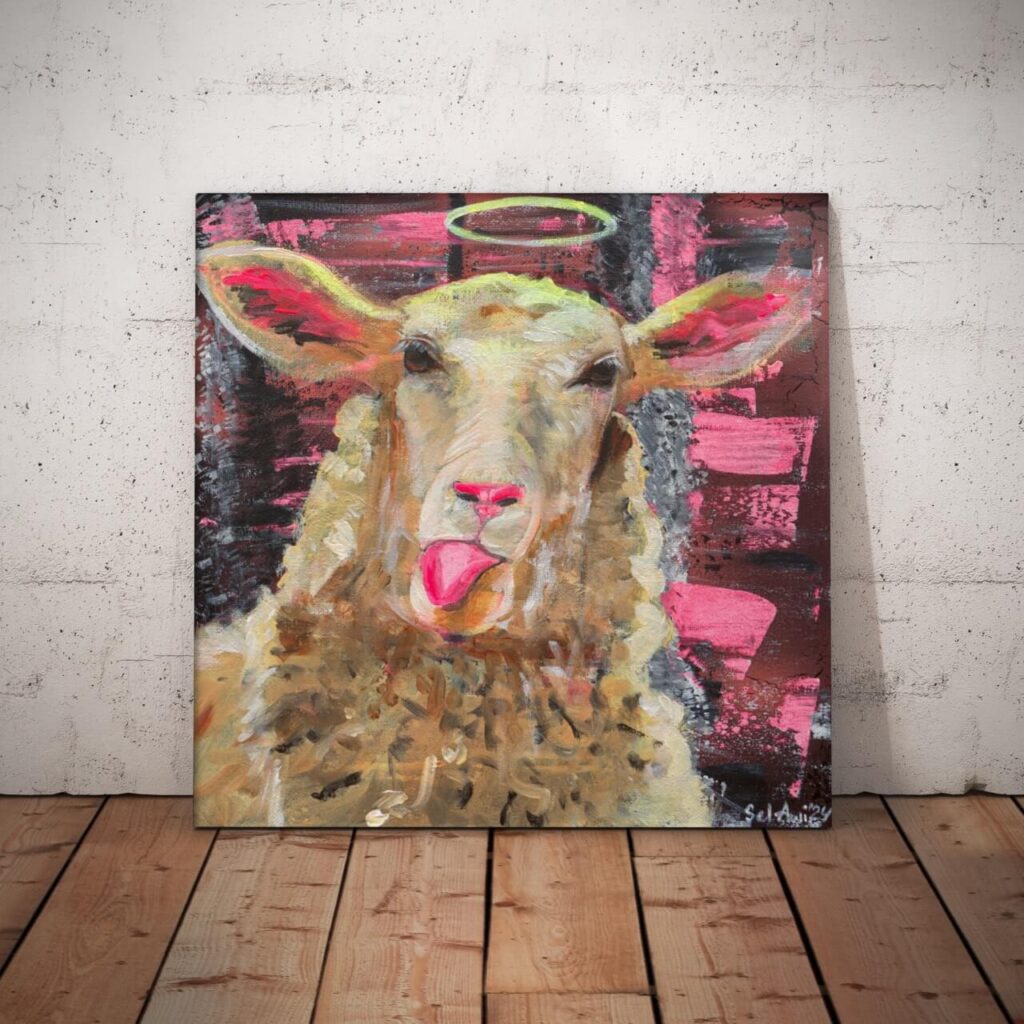 Mockup mit "Bock oder Schaf"