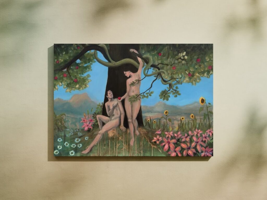 Mockup mit "Adam und Eva"