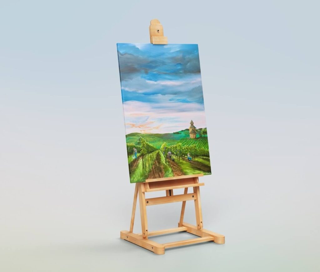 Mockup mit "Die Arbeiter im Weinberg"