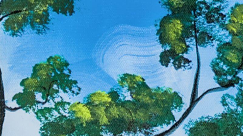 Himmel in der Baumkrone