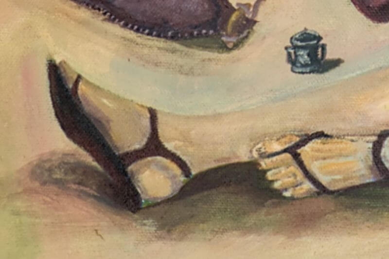 Wein und Salböl zu Füßen des Verletzten